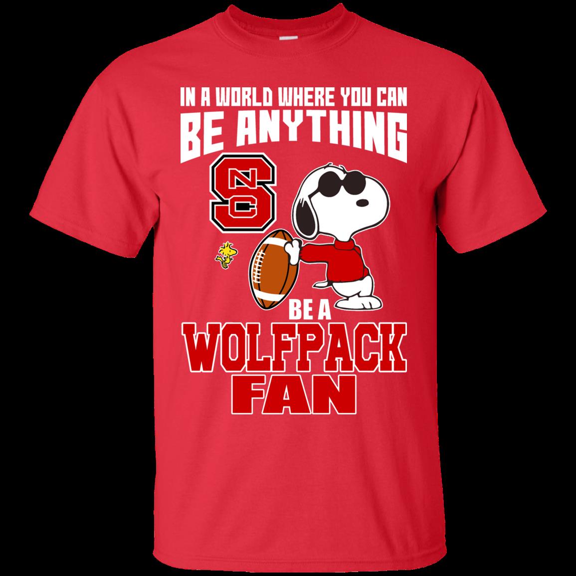 Nc State Wolfpack Snoopy Shirts Be A Fan 2 » Cool Gifts for You - Mfamilygift Nc State Wolfpack Snoopy Shirts Be A Fan 2