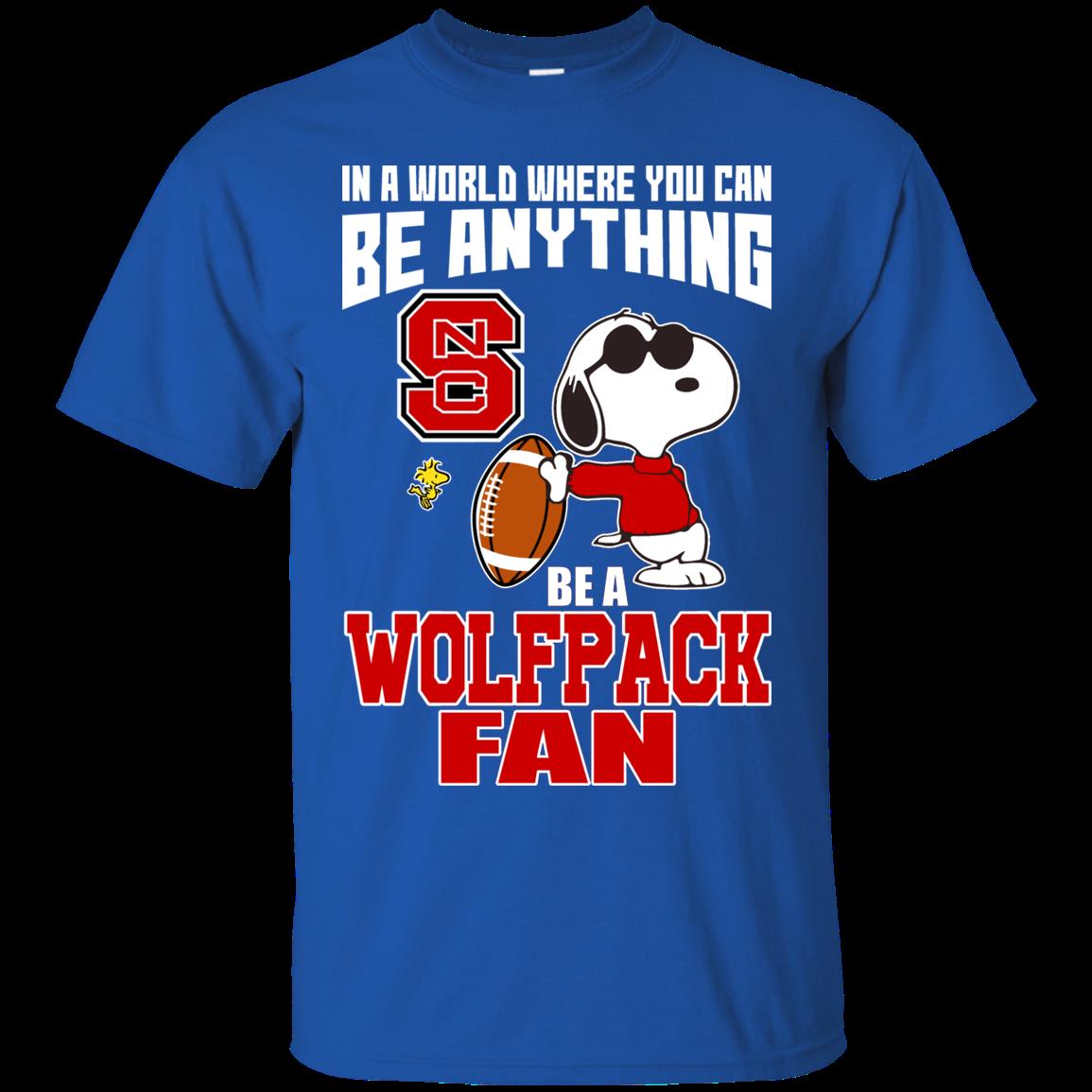 Nc State Wolfpack Snoopy Shirts Be A Fan 3 » Cool Gifts for You - Mfamilygift Nc State Wolfpack Snoopy Shirts Be A Fan 3