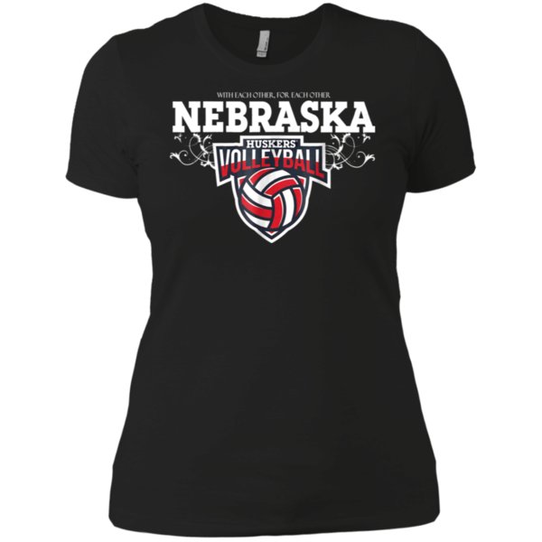 Nebraska Cornhuskers Husker Volleyball Ladies’ Boyfriend Shirt