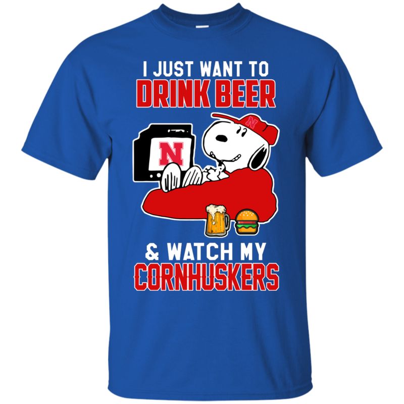 Nebraska Cornhuskers Snoopy Shirts Just Want To Drink Beer & Watch 3 » Cool Gifts for You - Mfamilygift Nebraska Cornhuskers Snoopy Shirts Just Want To Drink Beer & Watch 3
