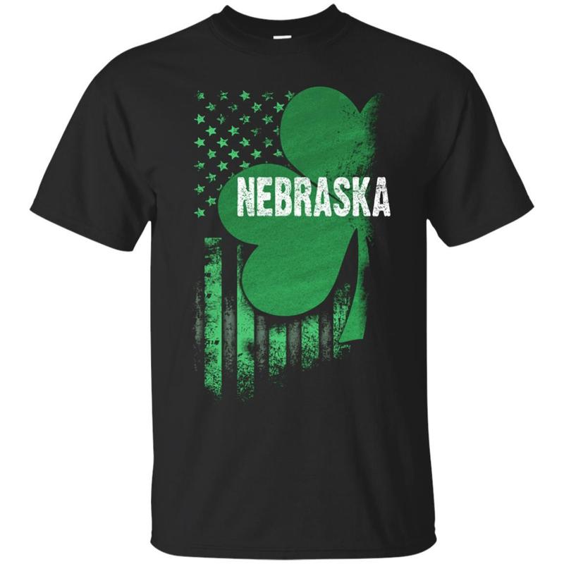 Nebraska State Usa Flag Irish Lucky Shamrock St Patricks Day