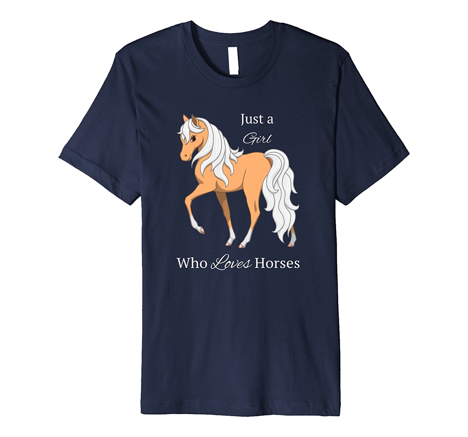 Just a Girl Who Loves Horses Cute Palomino Filly T-shirt