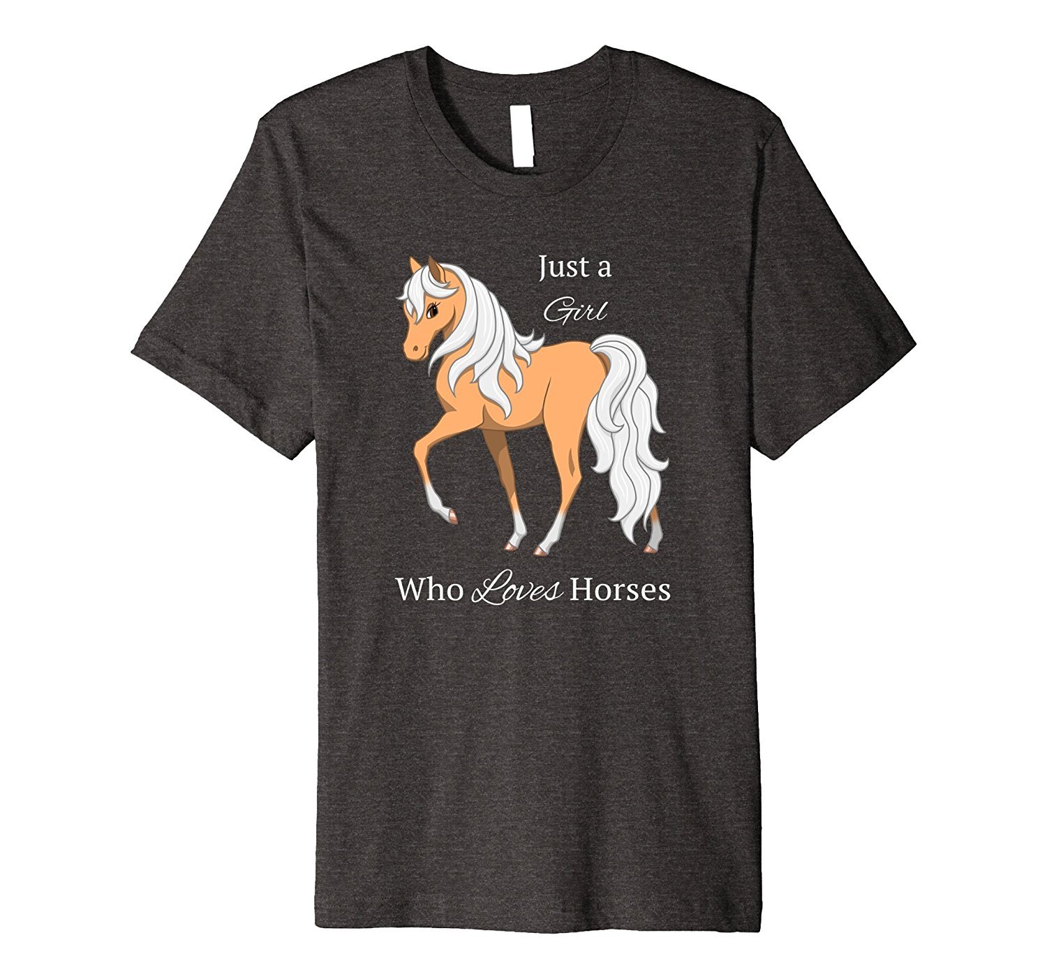 Just a Girl Who Loves Horses Cute Palomino Filly T-shirt 3 » Cool Gifts for You - Mfamilygift Just a Girl Who Loves Horses Cute Palomino Filly T-shirt 3