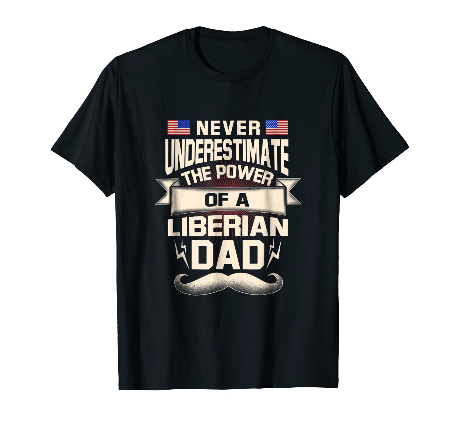 Liberian Dad Father’s Day Liberia Flag T-Shirt