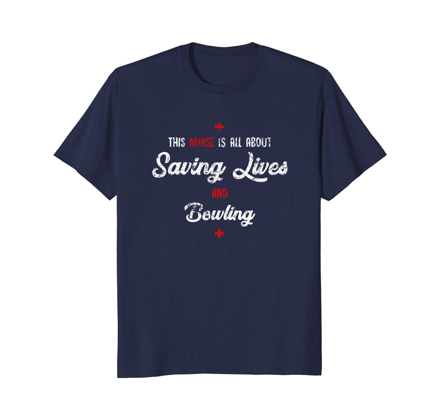 This Nurse Is All About Saving Lives And Bowling Tee 1 » Cool Gifts for You - Mfamilygift This Nurse Is All About Saving Lives And Bowling Tee 1
