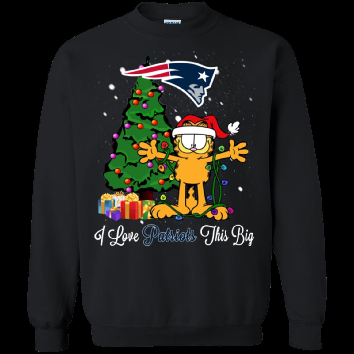 New England Patriots Garfield Ugly Christmas Sweaters New England Patriots Garfield Ugly Christmas Sweaters