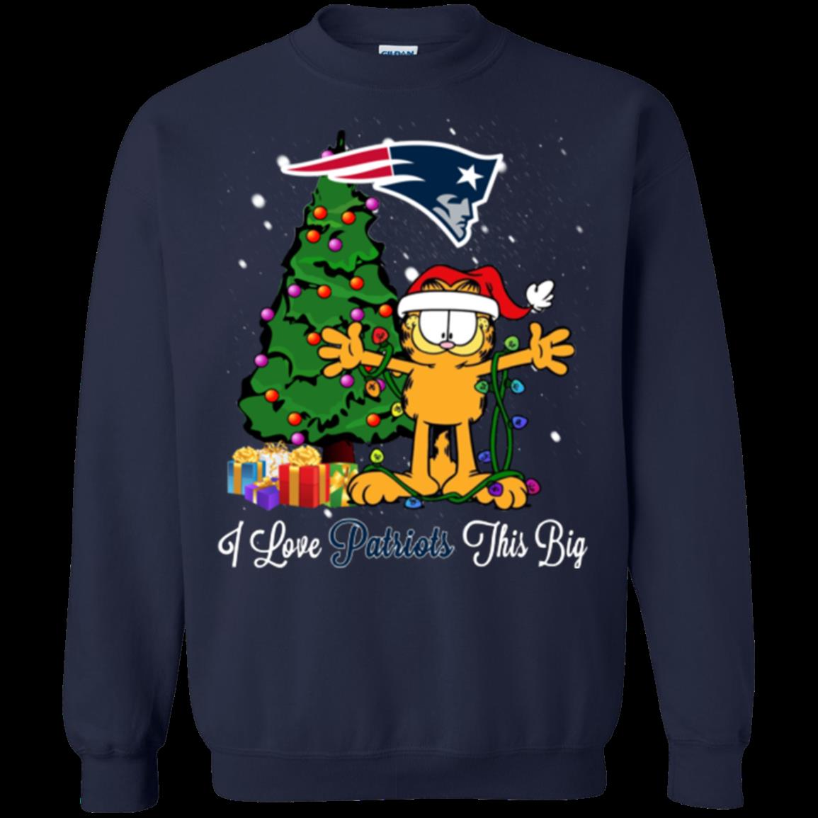 New England Patriots Garfield Ugly Christmas Sweaters 1 » Cool Gifts for You - Mfamilygift New England Patriots Garfield Ugly Christmas Sweaters 1