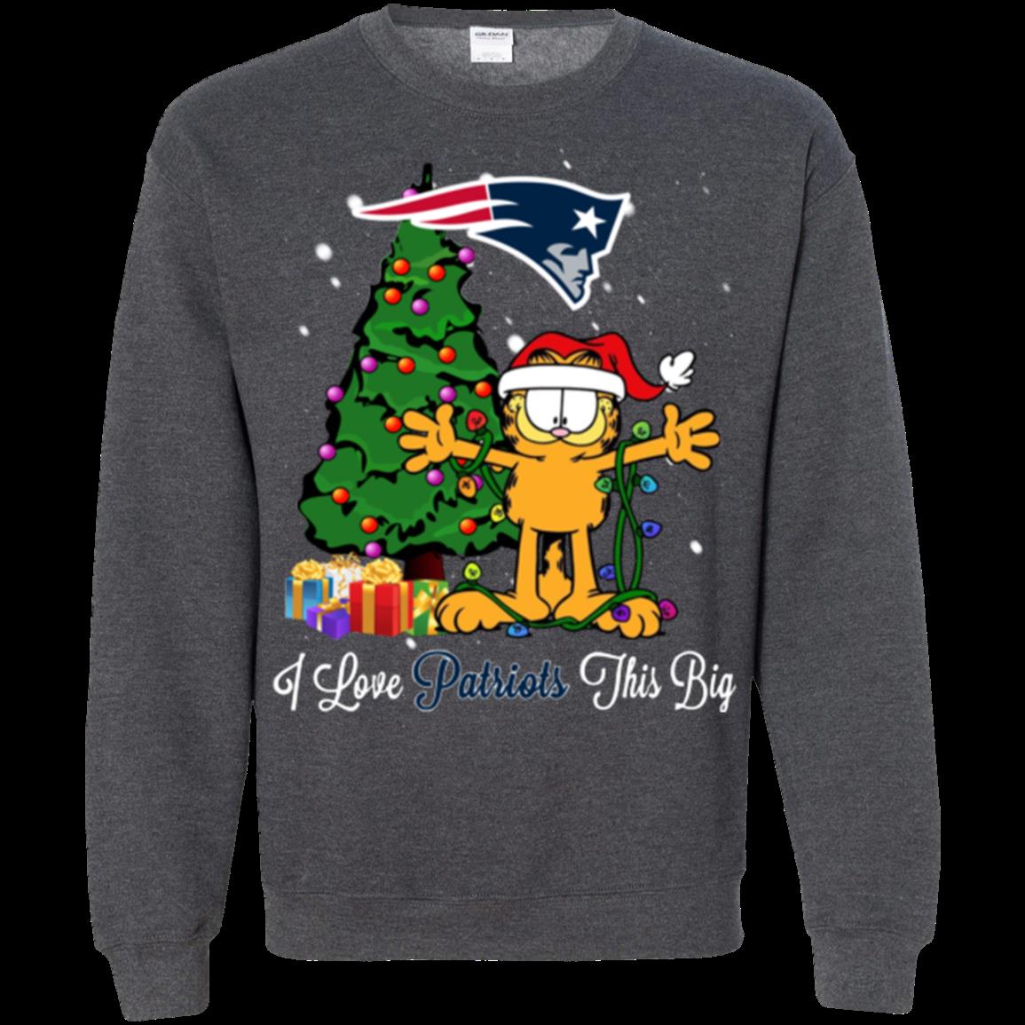 New England Patriots Garfield Ugly Christmas Sweaters 2 » Cool Gifts for You - Mfamilygift New England Patriots Garfield Ugly Christmas Sweaters 2