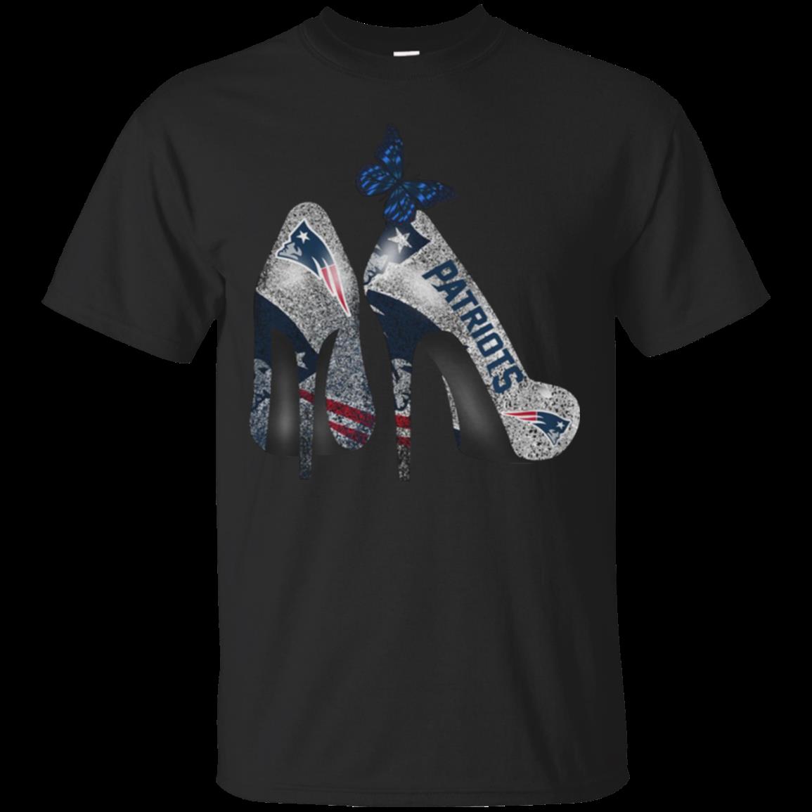 New England Patriots Rhinestone High Heels Shirt Cotton Shirt