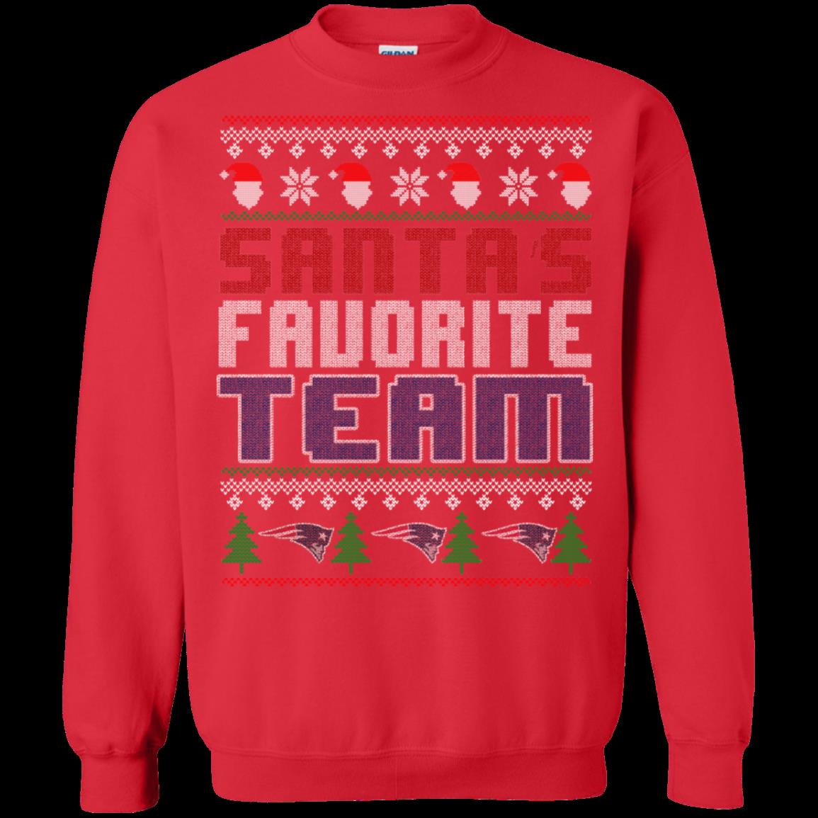 New England Patriots Ugly Christmas Sweater Santa Favorite Team 2 » Cool Gifts for You - Mfamilygift New England Patriots Ugly Christmas Sweater Santa Favorite Team 2