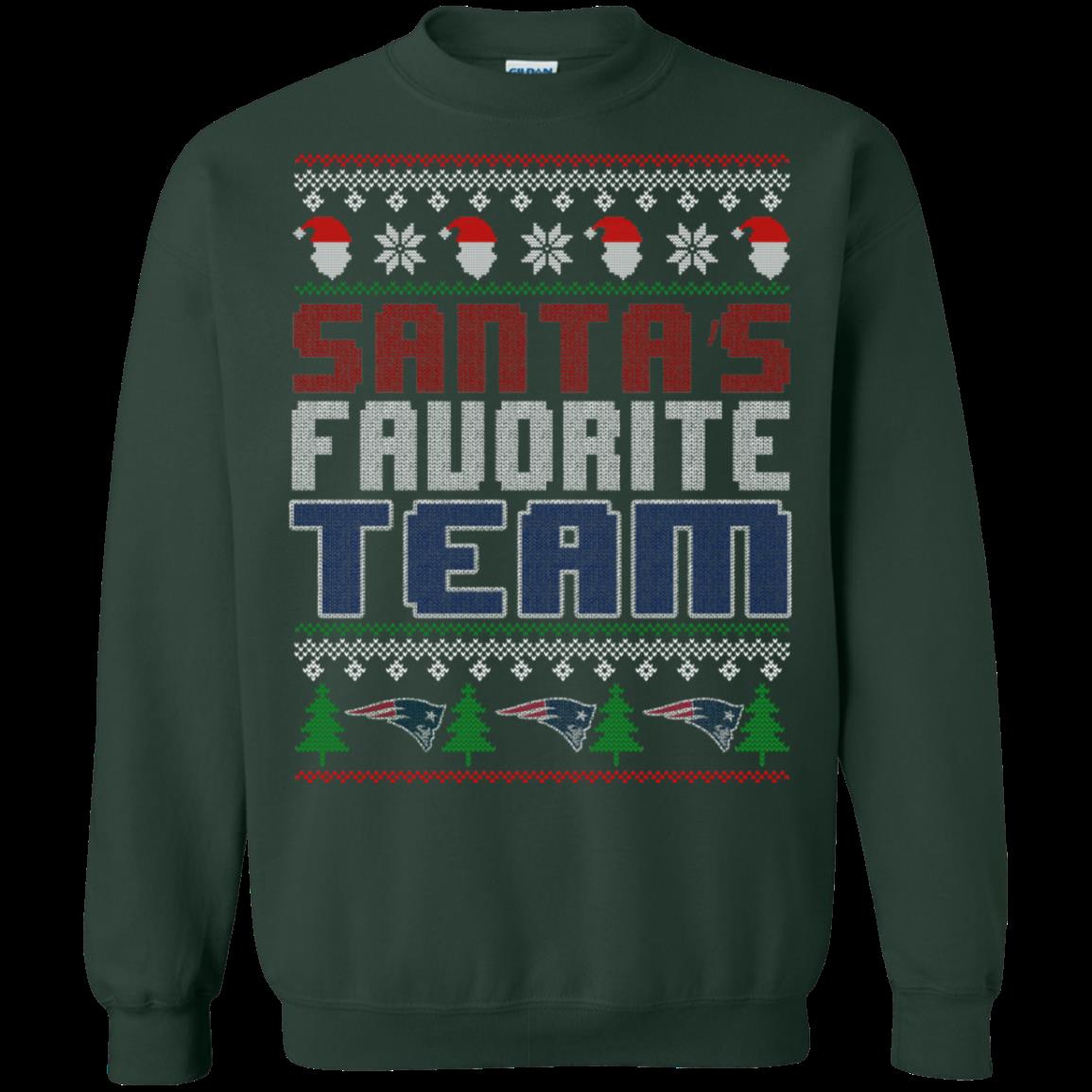 New England Patriots Ugly Christmas Sweater Santa Favorite Team 3 » Cool Gifts for You - Mfamilygift New England Patriots Ugly Christmas Sweater Santa Favorite Team 3