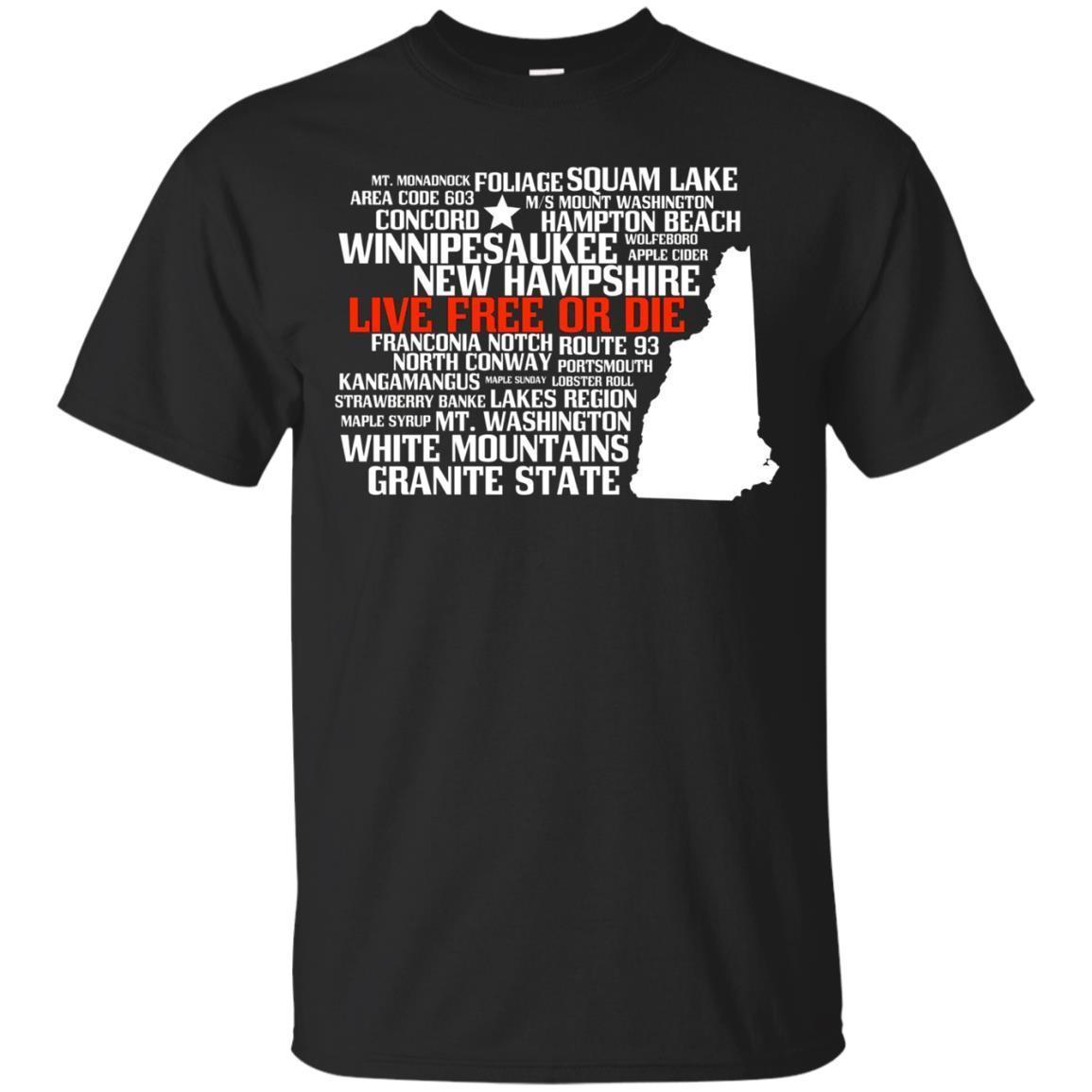 New Hampshire Live Free Or Die T-shirt