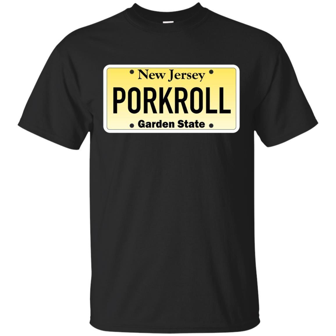 New Jersey Pork Roll License Plate T-shirt
