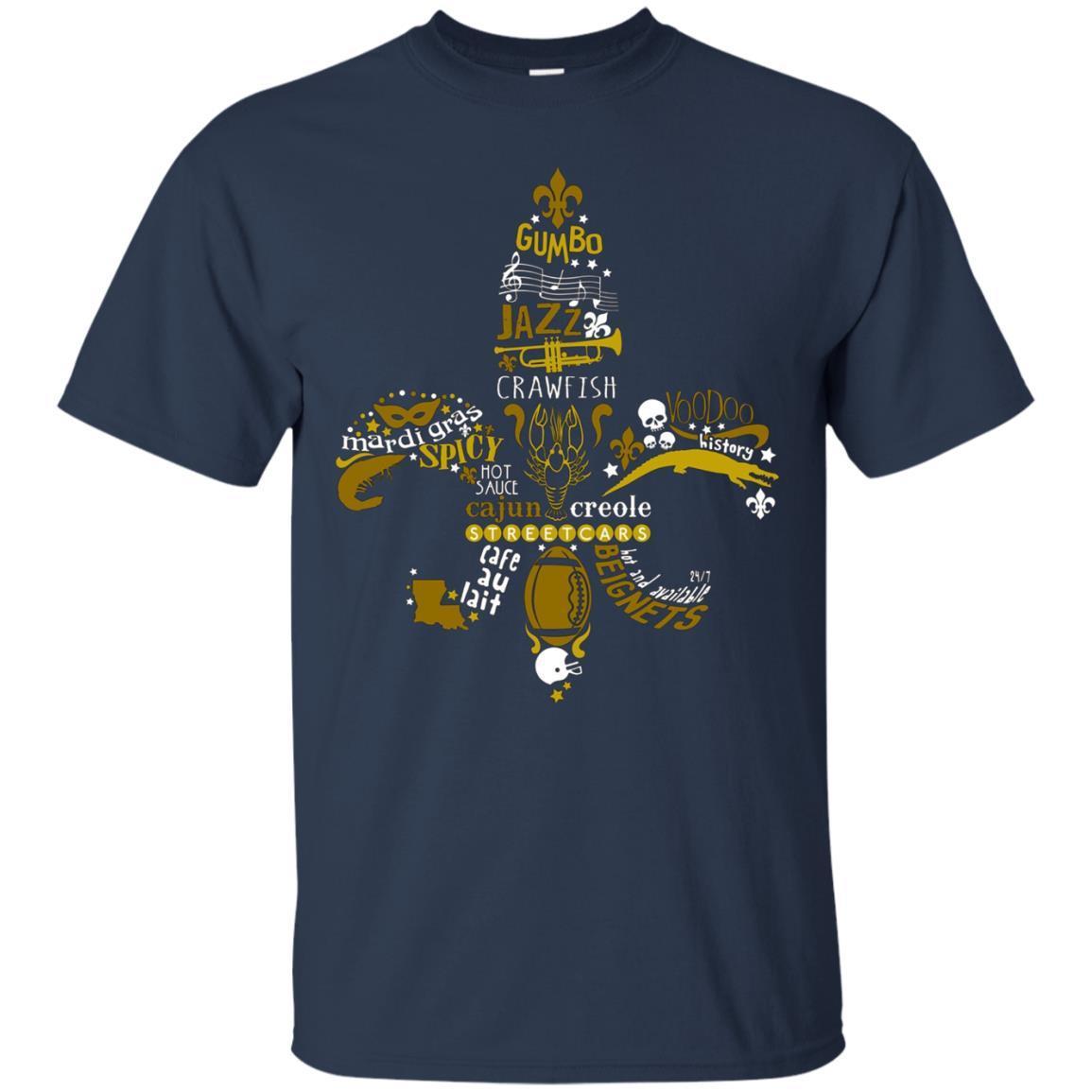 New Orleans Fleur-de-lis Southern Life Men Women T-shirt 1 » Cool Gifts for You - Mfamilygift New Orleans Fleur-de-lis Southern Life Men Women T-shirt 1
