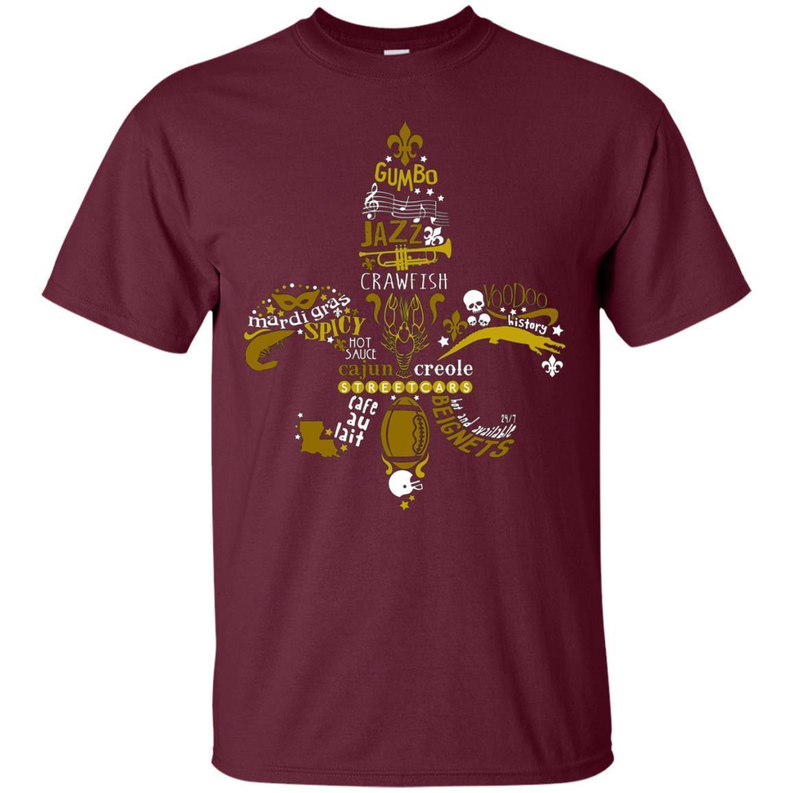 New Orleans Fleur-de-lis Southern Life Men Women T-shirt 2 » Cool Gifts for You - Mfamilygift New Orleans Fleur-de-lis Southern Life Men Women T-shirt 2