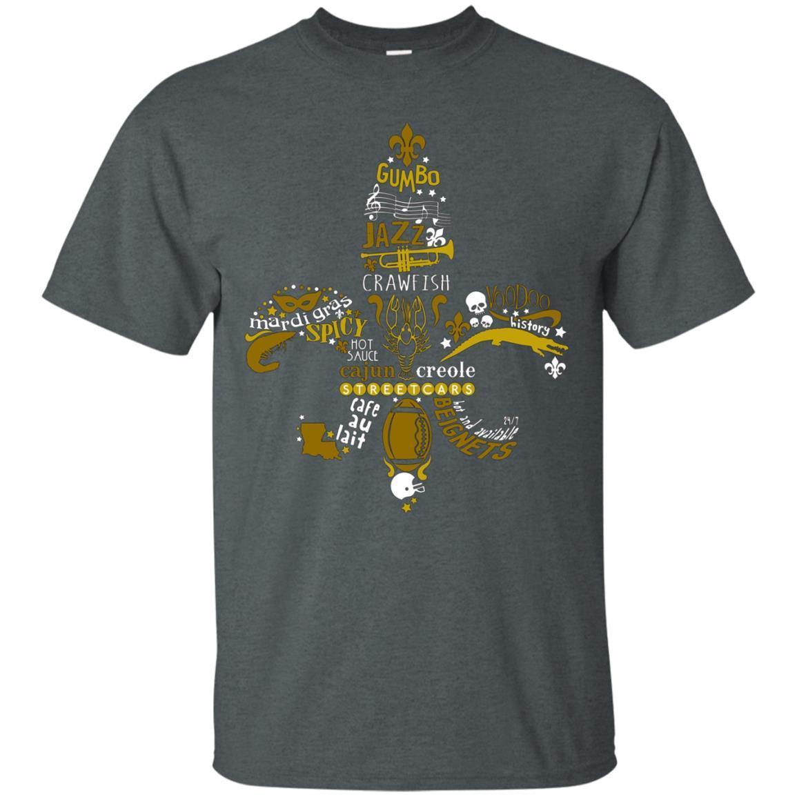 New Orleans Fleur-de-lis Southern Life Men Women T-shirt 4 » Cool Gifts for You - Mfamilygift New Orleans Fleur-de-lis Southern Life Men Women T-shirt 4