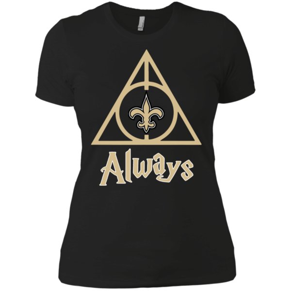 New Orleans Saints Always Harry Potter Deathly Hallows Ladies’ Boyfriend Shirt