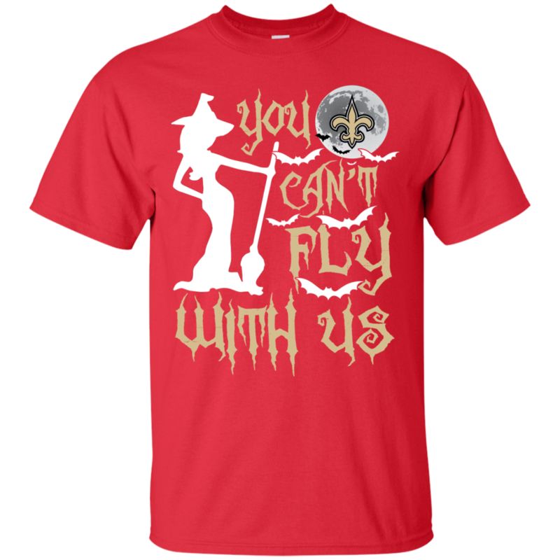 New Orleans Saints Halloween Shirts You Can’t Fly With Us 2 » Cool Gifts for You - Mfamilygift New Orleans Saints Halloween Shirts You Can’t Fly With Us 2