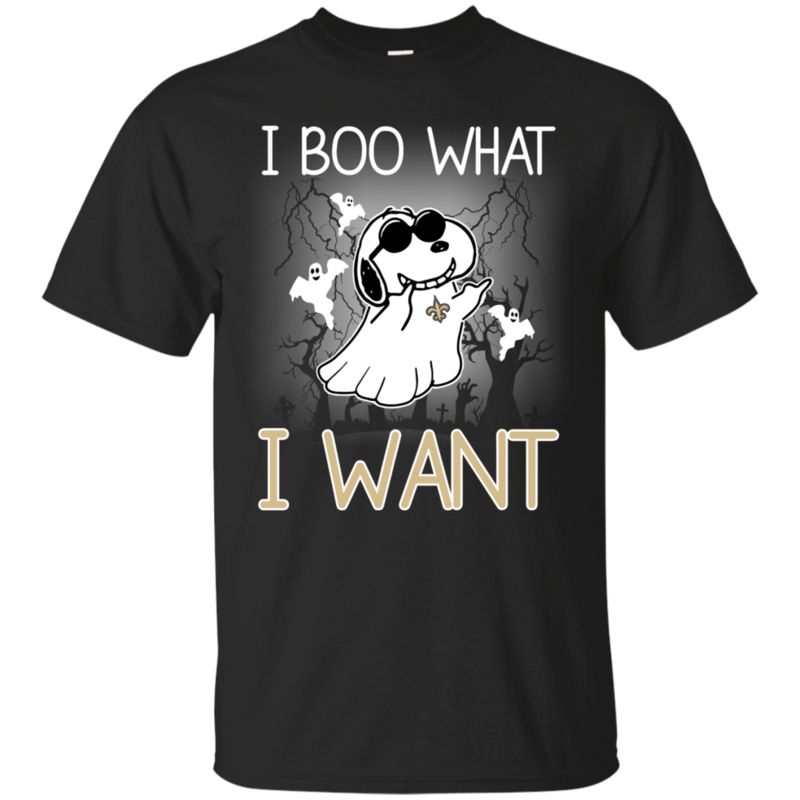 New Orleans Saints Halloween Snoopy Shirts Boo What I Want New Orleans Saints Halloween Snoopy Shirts Boo What I Want