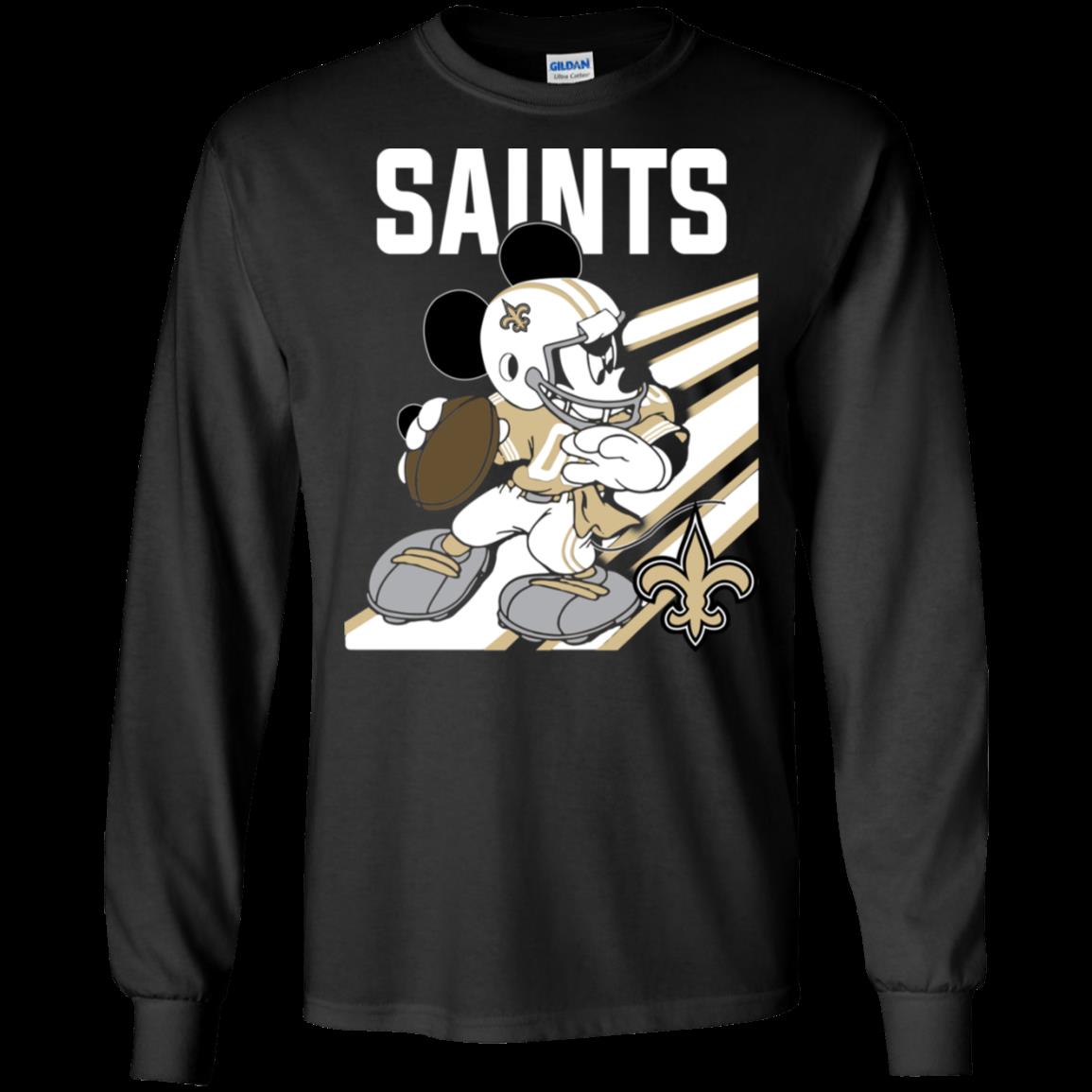 New Orleans Saints Mickey Mouse Disney Nfl Shirt Ultra Cotton Shirt New Orleans Saints Mickey Mouse Disney Nfl Shirt Ultra Cotton Shirt