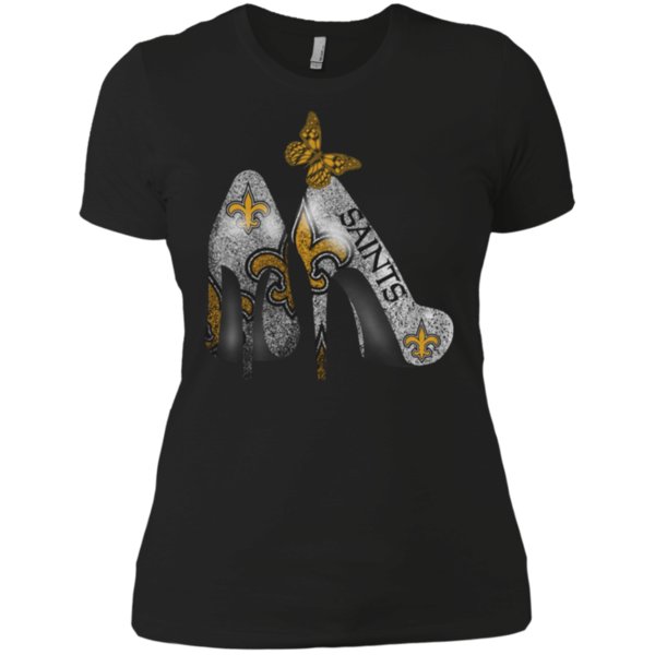New Orleans Saints Rhinestone High Heels Shirt Ladies’ Boyfriend Shirt New Orleans Saints Rhinestone High Heels Shirt Ladies’ Boyfriend Shirt