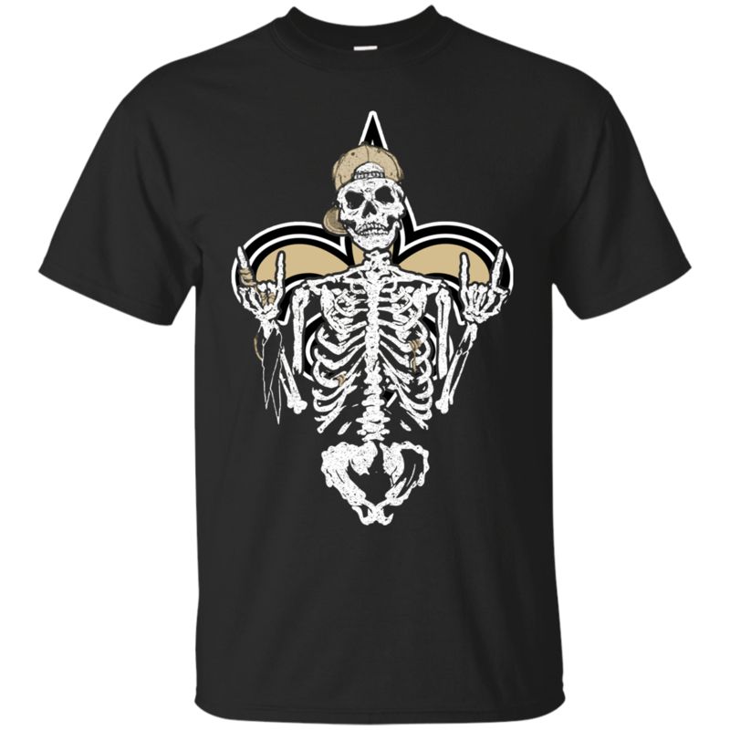New Orleans Saints Skeleton Halloween Shirts
