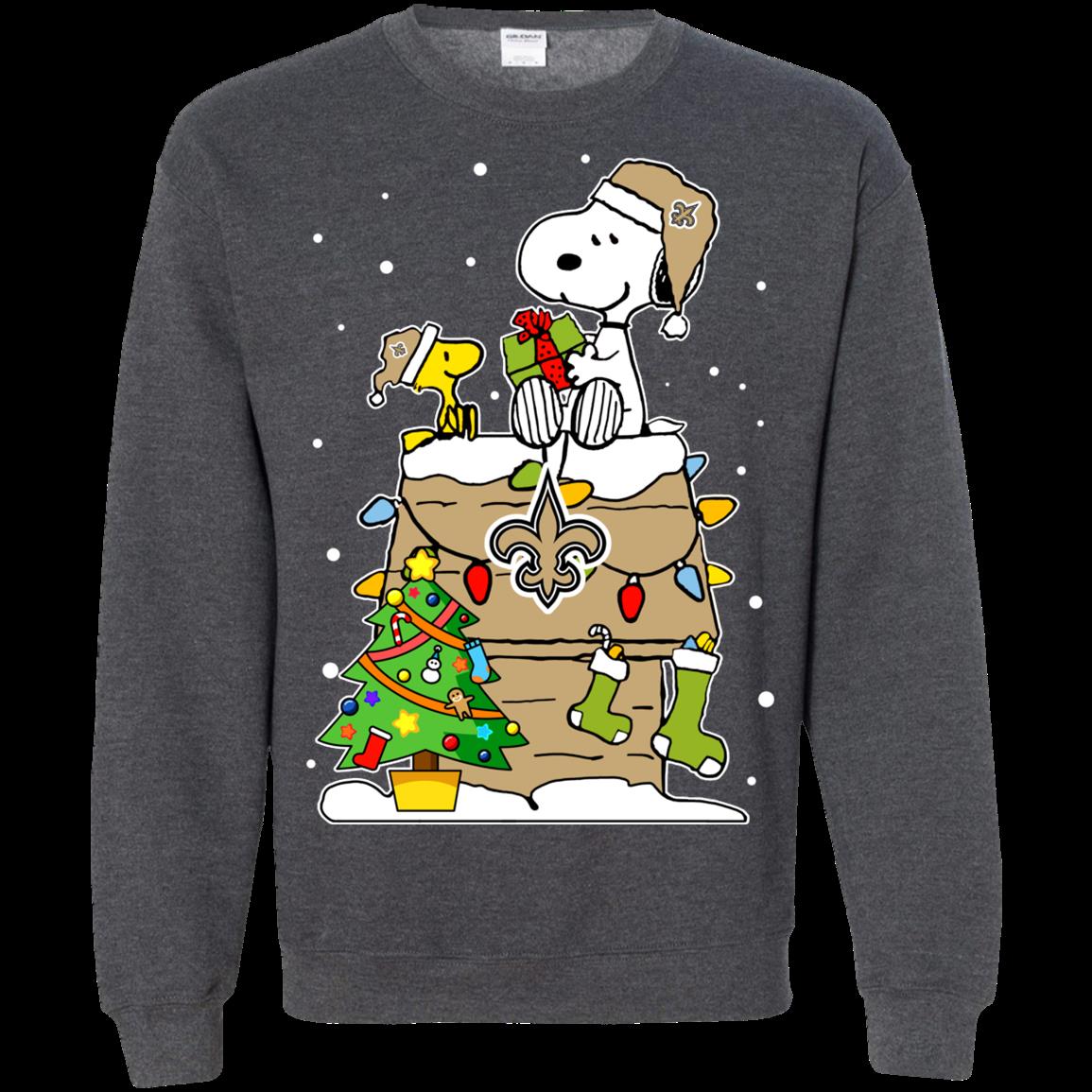 New Orleans Saints Ugly Christmas Sweaters Snoopy Hoodies Sweatshirts 2 » Cool Gifts for You - Mfamilygift New Orleans Saints Ugly Christmas Sweaters Snoopy Hoodies Sweatshirts 2