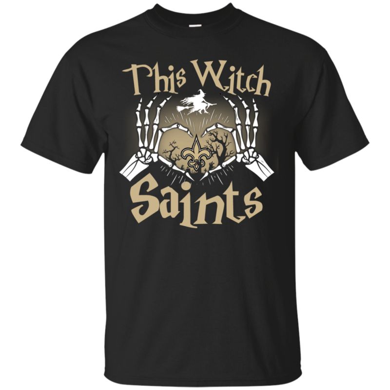 New Orleans Saints Witch Halloween Shirts This Witch Loves