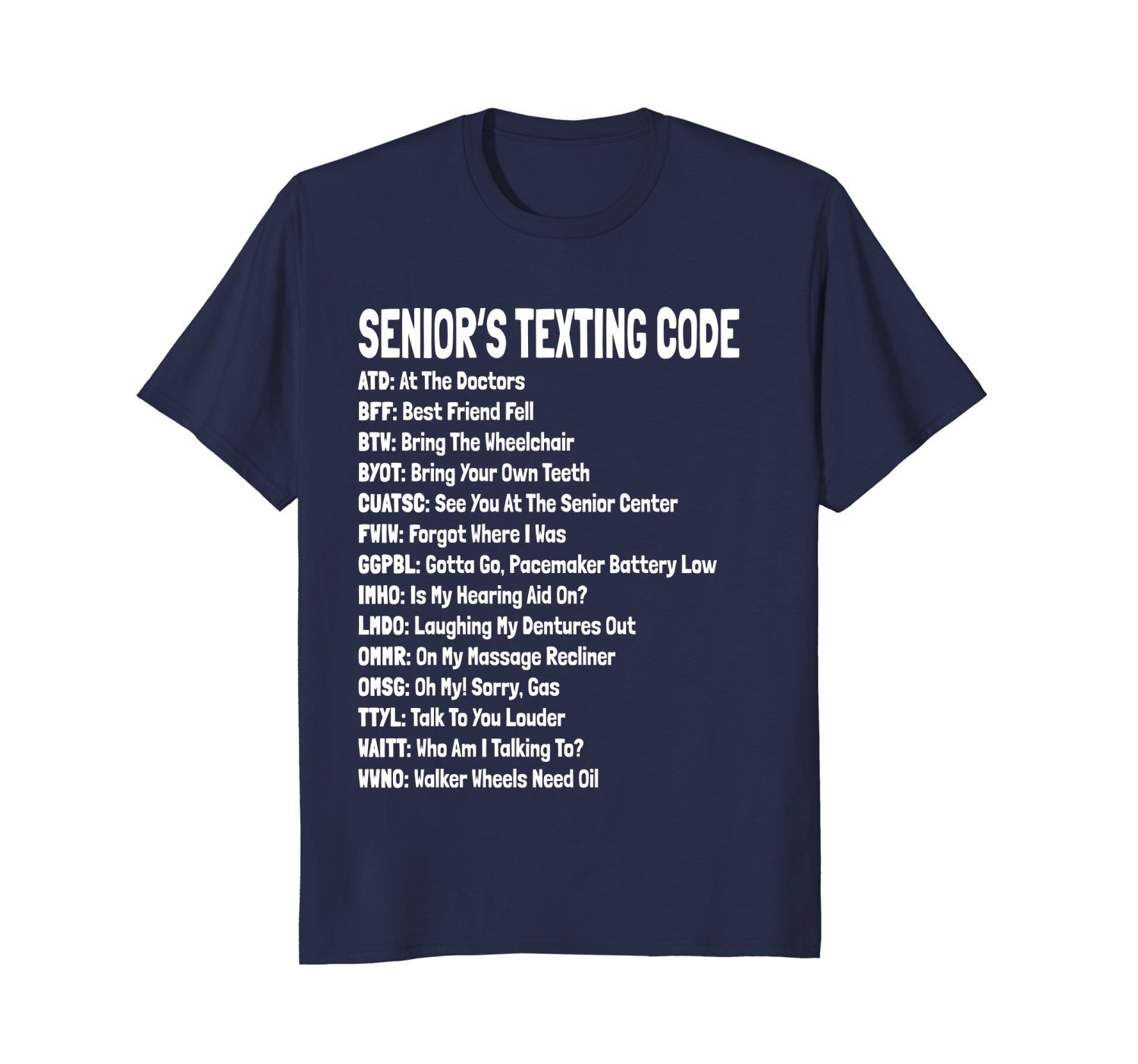 Funny Senior Citizen’s Texting Code T Shirt Gift 1 » Cool Gifts for You - Mfamilygift Funny Senior Citizen’s Texting Code T Shirt Gift 1