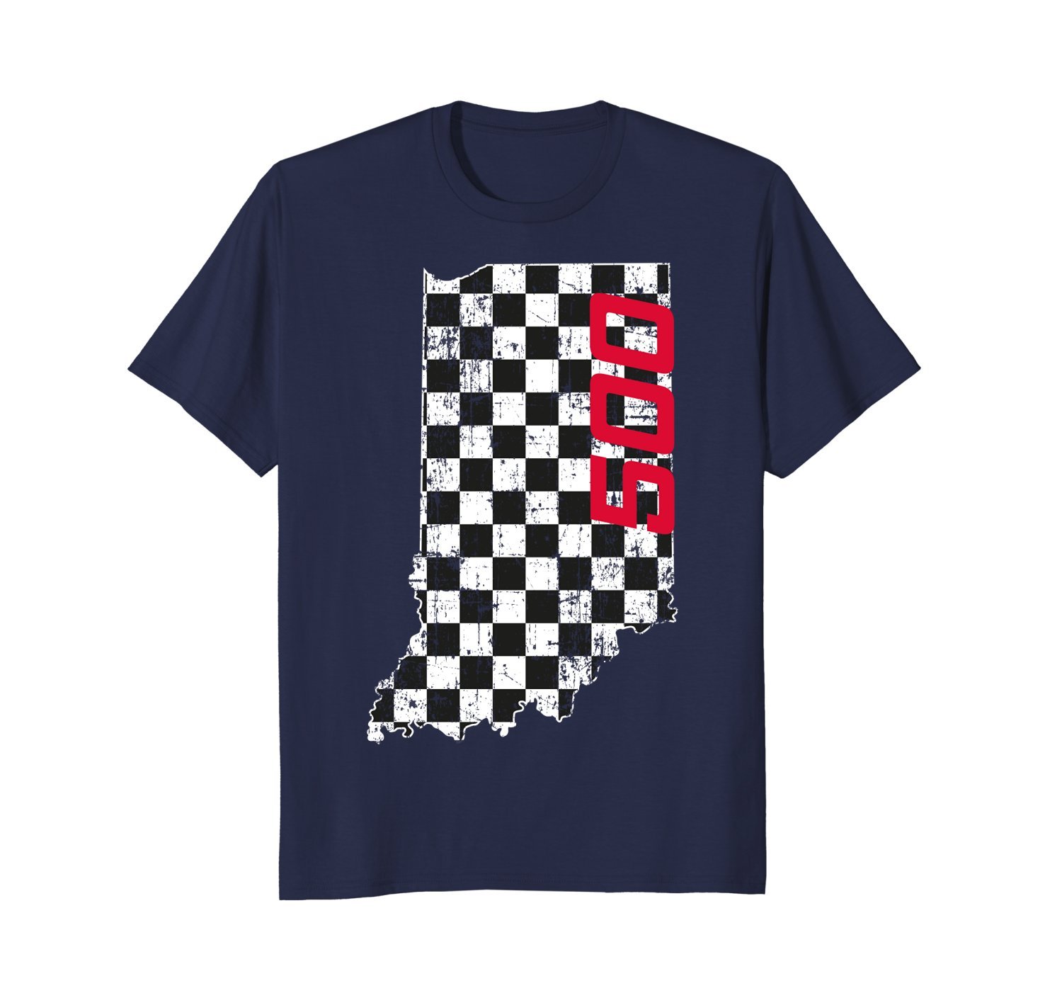 Indiana State Checkered Flag with Number 500 Vintage Grunge 1 » Cool Gifts for You - Mfamilygift Indiana State Checkered Flag with Number 500 Vintage Grunge 1
