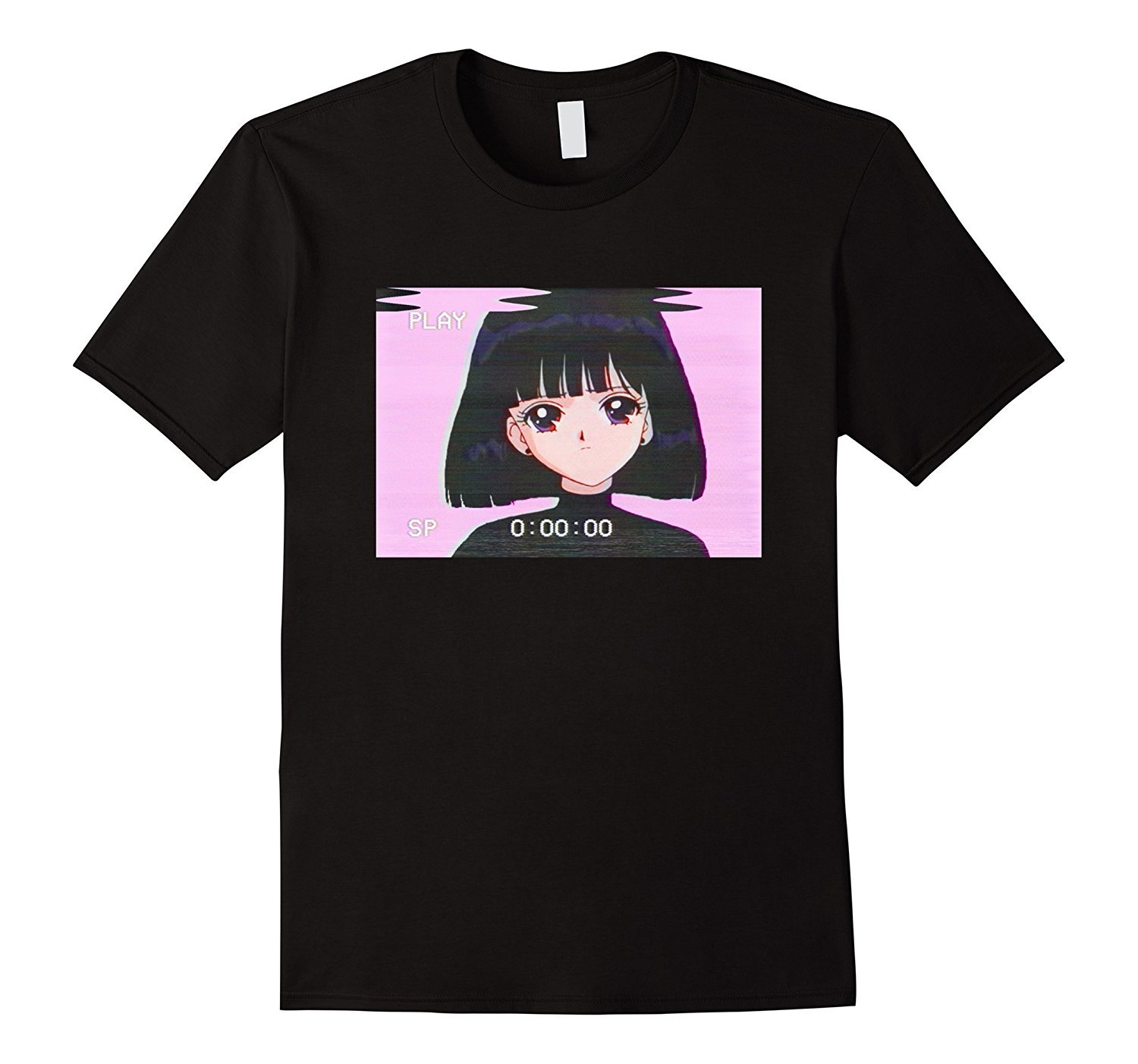 Sad Girl Retro Japanese Anime Vaporwave T-Shirt Sad Girl Retro Japanese Anime Vaporwave T-Shirt