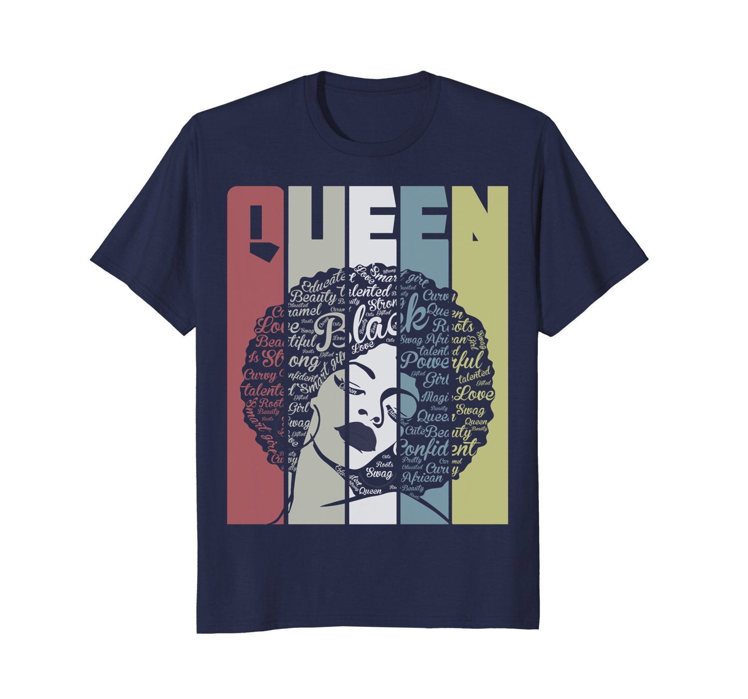Strong Black Woman With Afro Word Art Natural Hair Tee Shirt 1 » Cool Gifts for You - Mfamilygift Strong Black Woman With Afro Word Art Natural Hair Tee Shirt 1