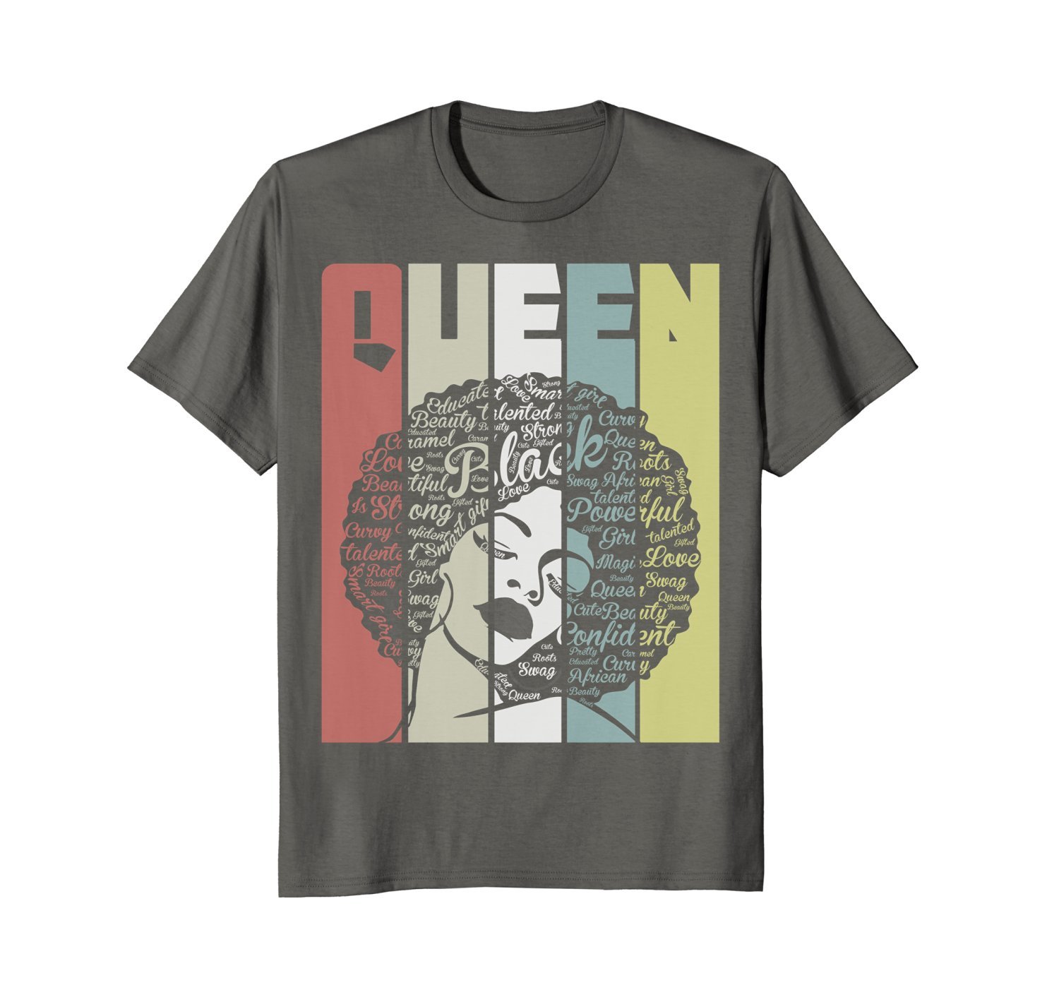 Strong Black Woman With Afro Word Art Natural Hair Tee Shirt 2 » Cool Gifts for You - Mfamilygift Strong Black Woman With Afro Word Art Natural Hair Tee Shirt 2