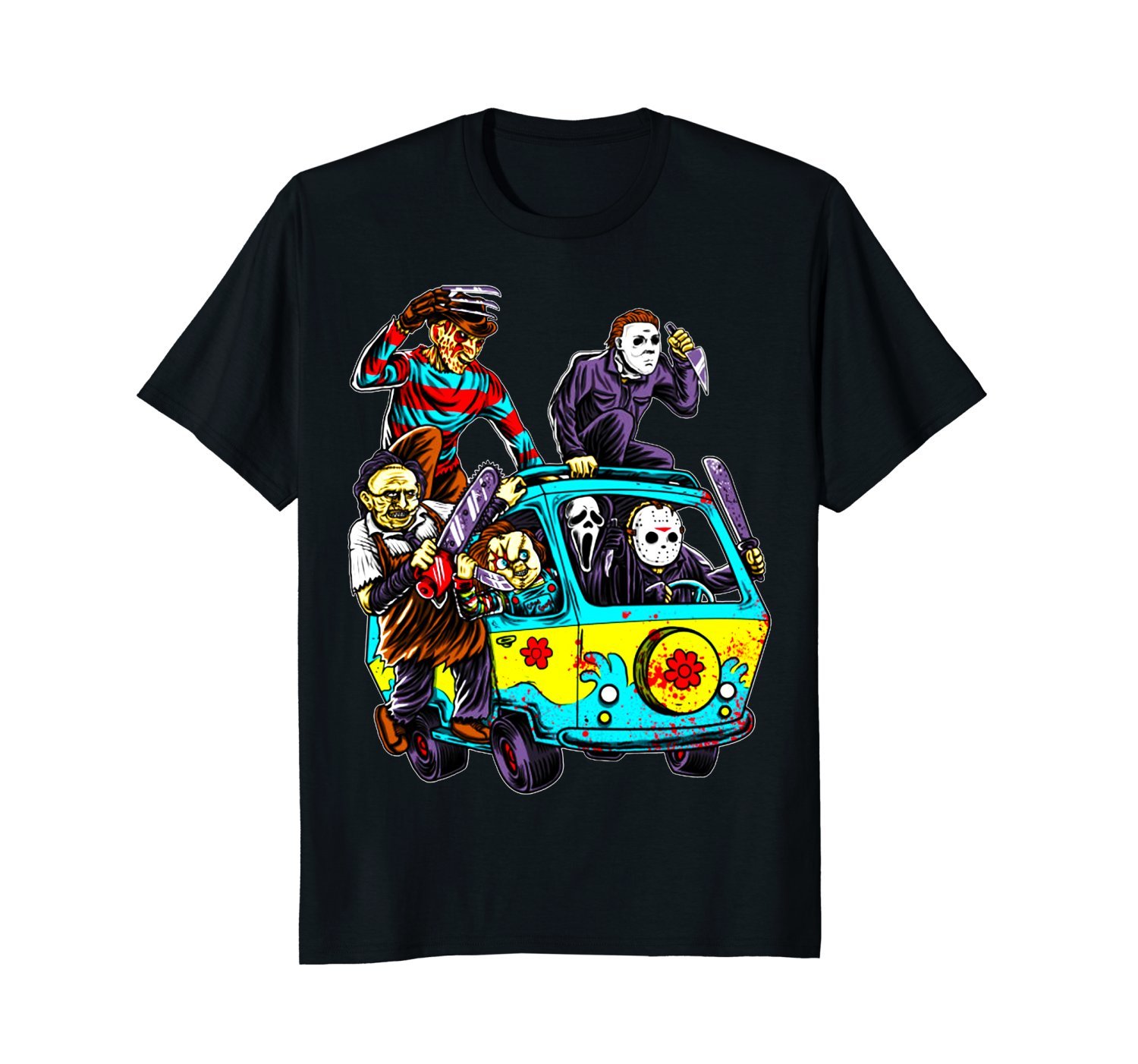 The Massacre Machine Horror Cartoon T-Shirt