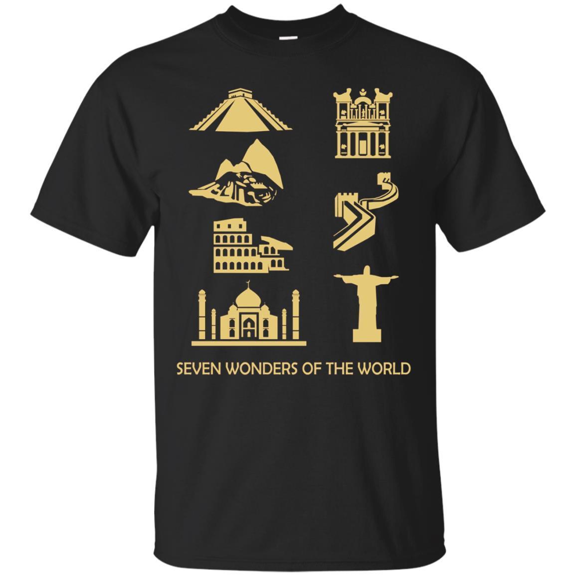 New Seven Wonders Of The World Geography T-shirt New Seven Wonders Of The World Geography T-shirt