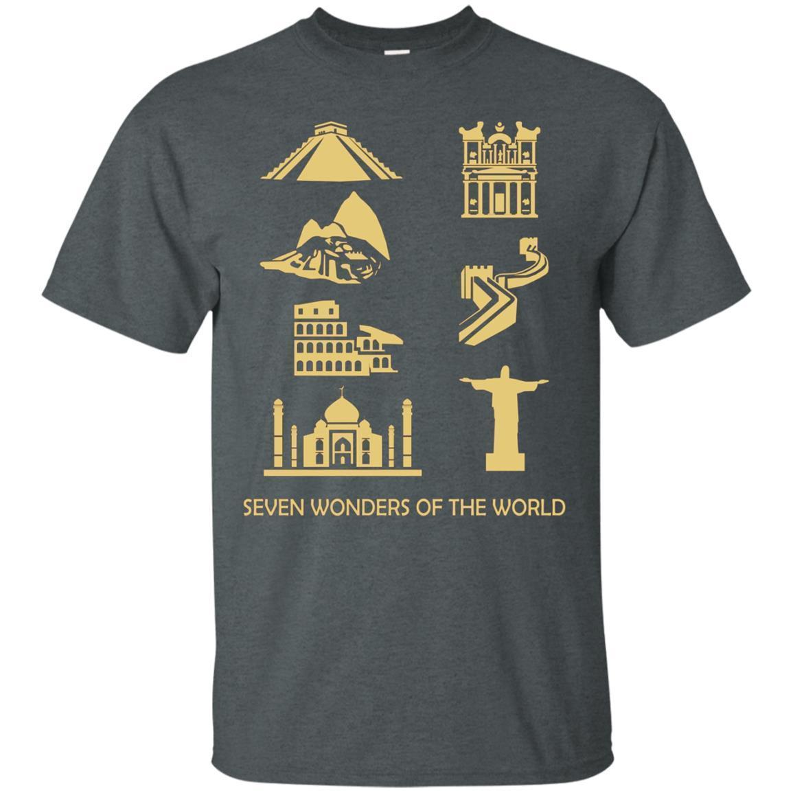 New Seven Wonders Of The World Geography T-shirt 1 » Cool Gifts for You - Mfamilygift New Seven Wonders Of The World Geography T-shirt 1