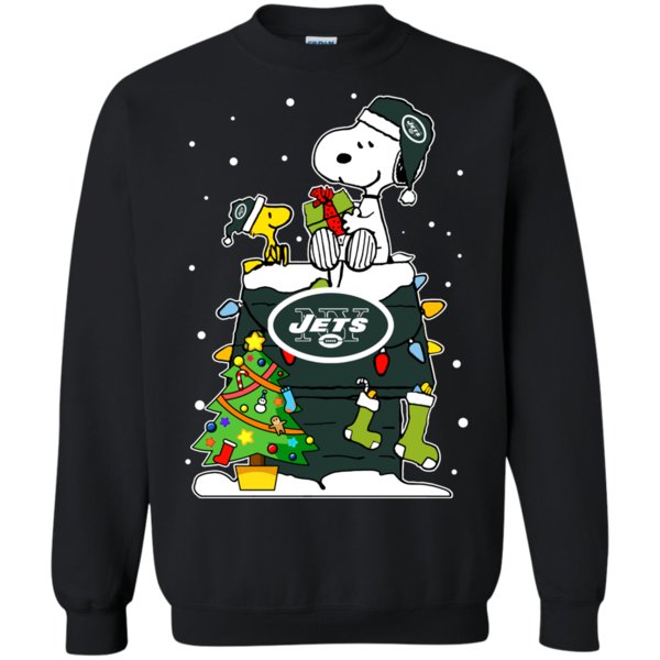 New York Jets Ugly Christmas Sweaters Snoopy Hoodies Sweatshirts
