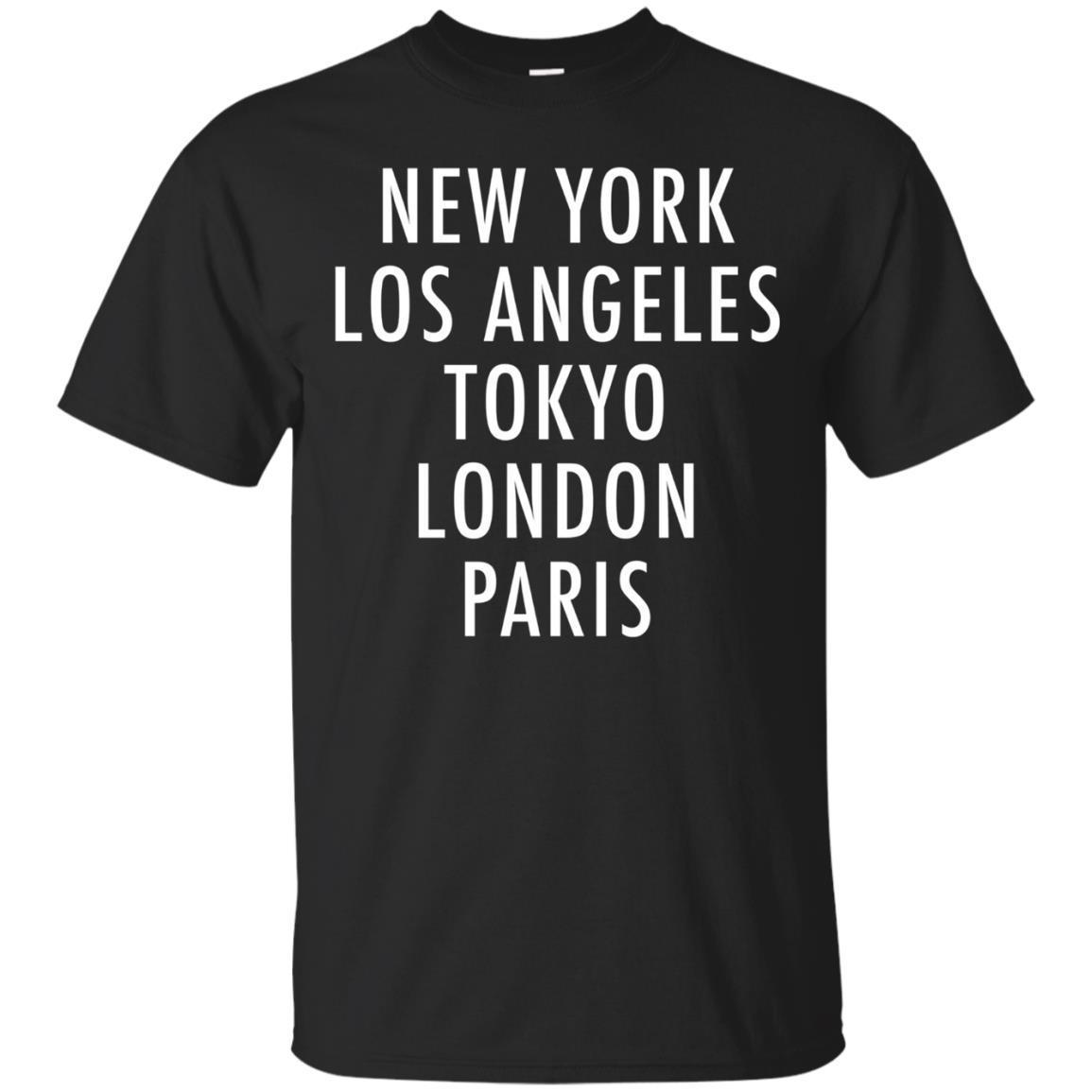 New York, Los Angeles, Tokyo, London, Paris T-shirt