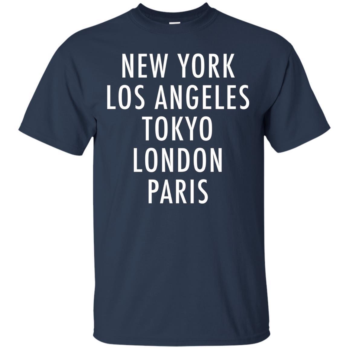 New York, Los Angeles, Tokyo, London, Paris T-shirt 1 » Cool Gifts for You - Mfamilygift New York, Los Angeles, Tokyo, London, Paris T-shirt 1