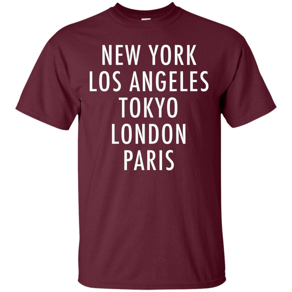 New York, Los Angeles, Tokyo, London, Paris T-shirt 2 » Cool Gifts for You - Mfamilygift New York, Los Angeles, Tokyo, London, Paris T-shirt 2