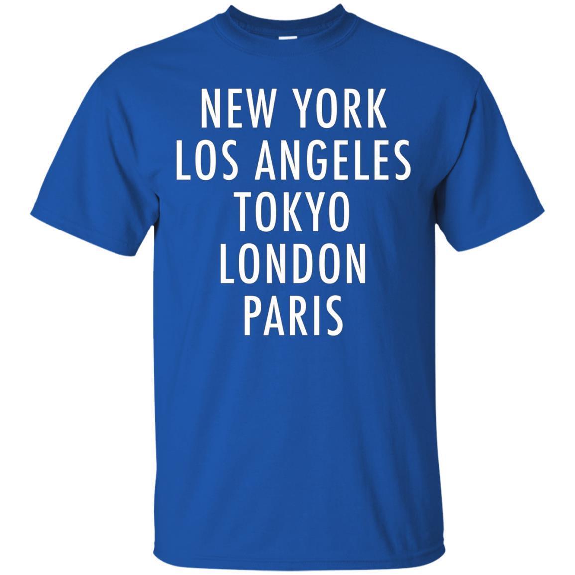 New York, Los Angeles, Tokyo, London, Paris T-shirt 3 » Cool Gifts for You - Mfamilygift New York, Los Angeles, Tokyo, London, Paris T-shirt 3