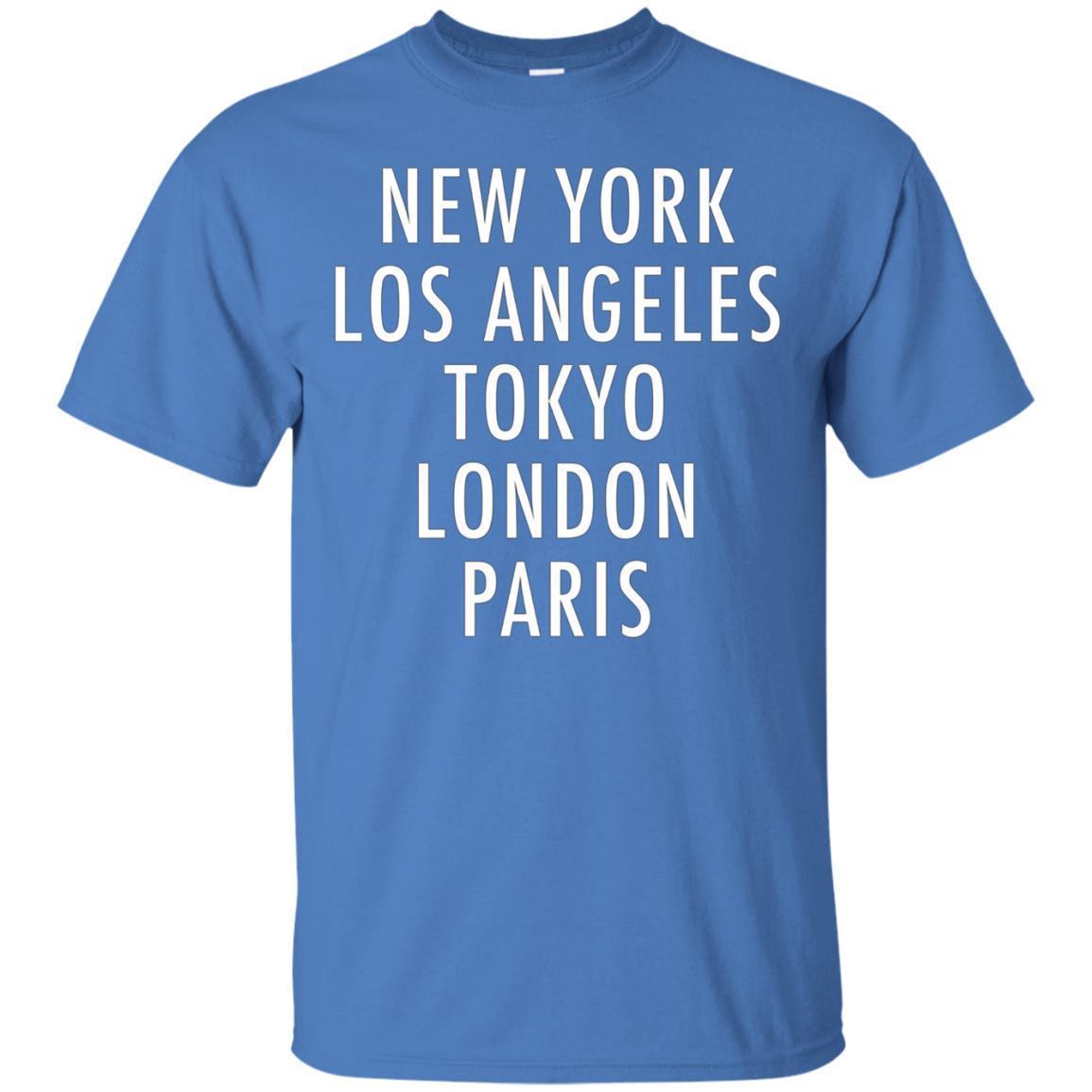 New York, Los Angeles, Tokyo, London, Paris T-shirt 4 » Cool Gifts for You - Mfamilygift New York, Los Angeles, Tokyo, London, Paris T-shirt 4