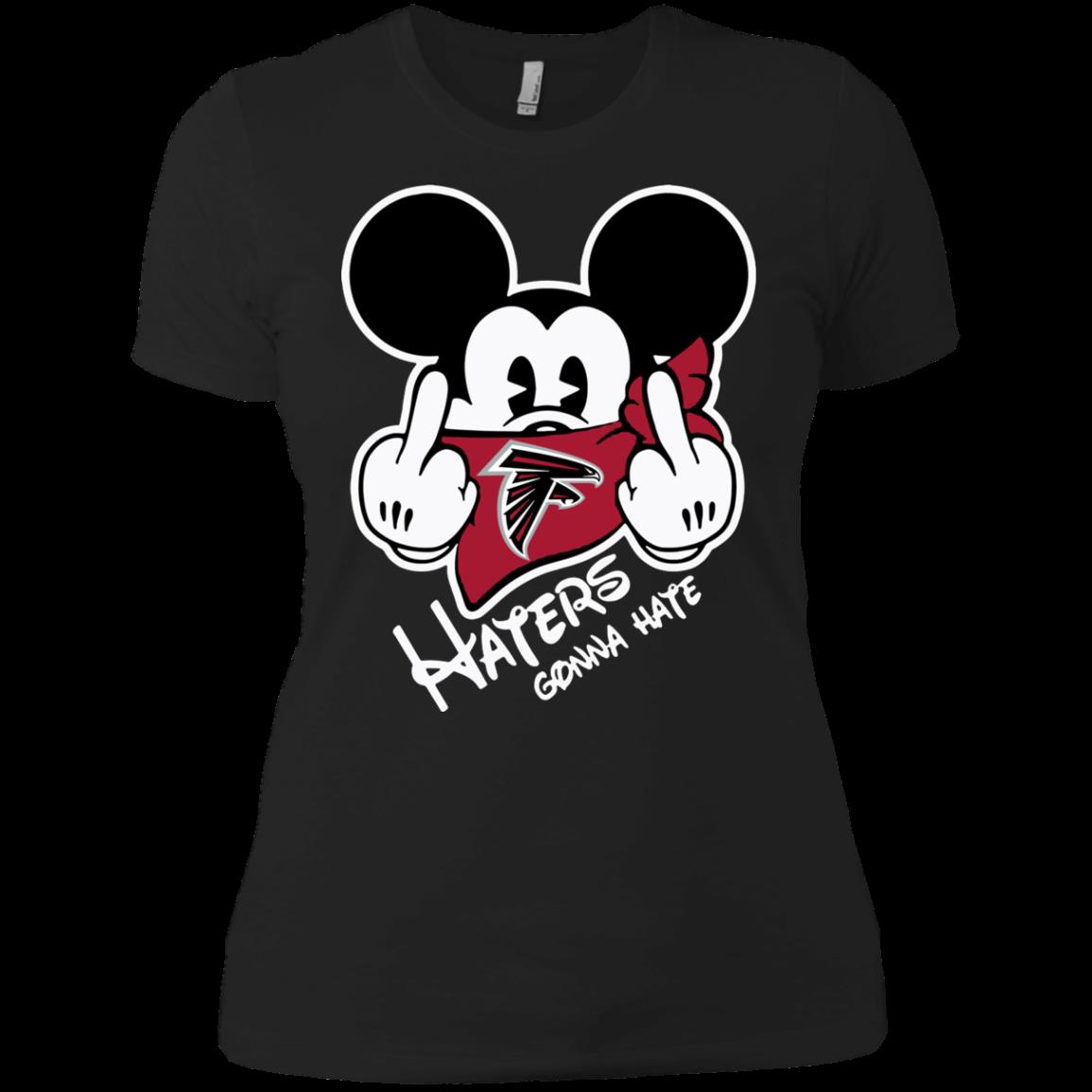 Nfl Atlanta Falcons Haters Gonna Hate Mickey Mouse Shirt Ladies’ Boyfriend Shirt Nfl Atlanta Falcons Haters Gonna Hate Mickey Mouse Shirt Ladies’ Boyfriend Shirt