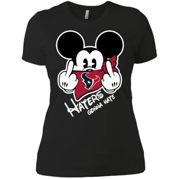 Nfl Houston Texans Haters Gonna Hate Mickey Mouse Shirt Ladies’ Boyfriend Shirt Nfl Houston Texans Haters Gonna Hate Mickey Mouse Shirt Ladies’ Boyfriend Shirt