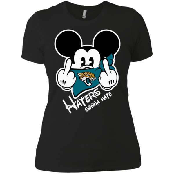 Nfl Jacksonville Jaguars Haters Gonna Hate Mickey Mouse Shirt Ladies’ Boyfriend Shirt