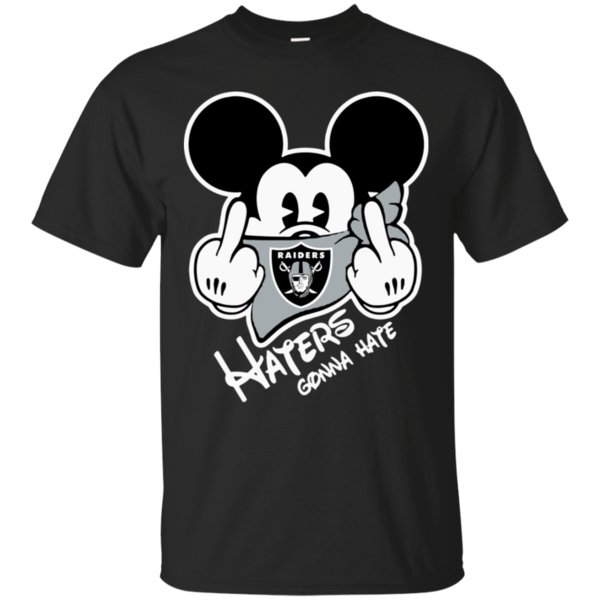 Nfl Oakland Raiders Haters Gonna Hate Mickey Mouse Shirt Cotton Shirt Nfl Oakland Raiders Haters Gonna Hate Mickey Mouse Shirt Cotton Shirt
