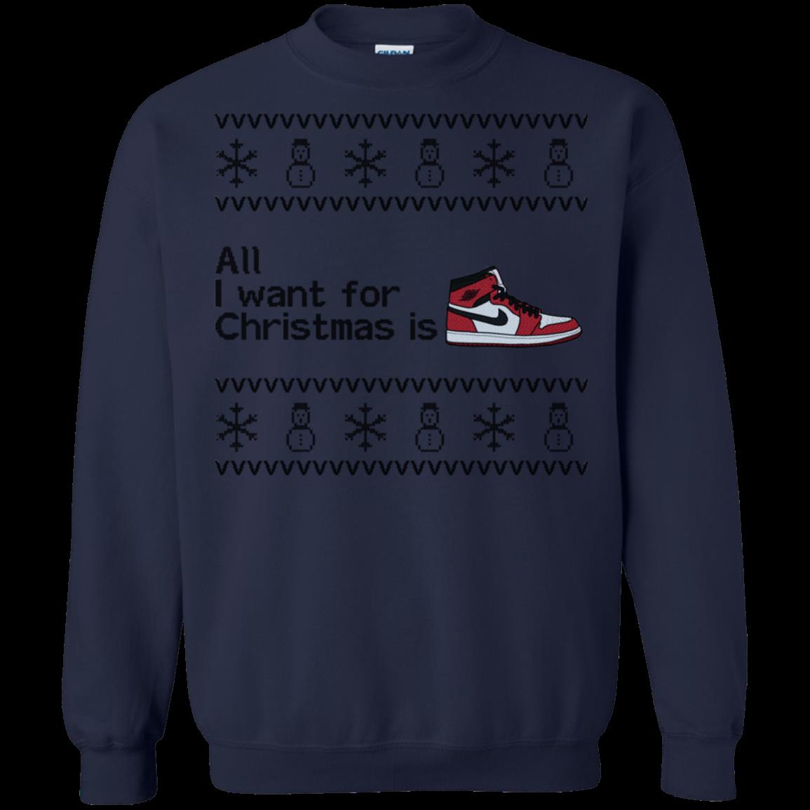 Nike Shoes Ugly Christmas Shirts All I Want For Christmas T Shirt Hoodies Sweatshirt 1 » Cool Gifts for You - Mfamilygift Nike Shoes Ugly Christmas Shirts All I Want For Christmas T Shirt Hoodies Sweatshirt 1