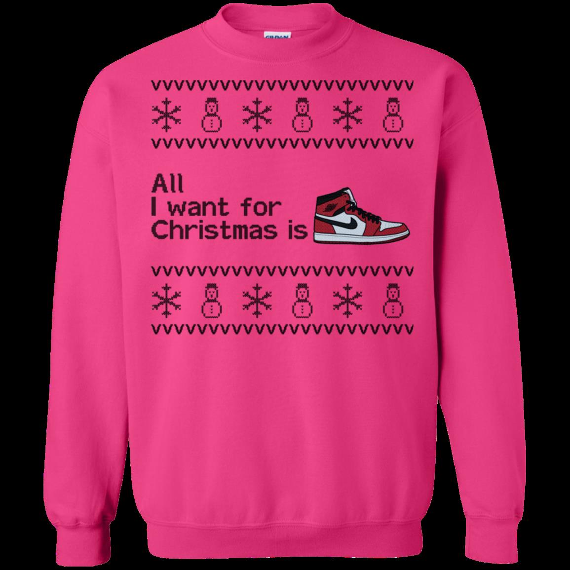 Nike Shoes Ugly Christmas Shirts All I Want For Christmas T Shirt Hoodies Sweatshirt 3 » Cool Gifts for You - Mfamilygift Nike Shoes Ugly Christmas Shirts All I Want For Christmas T Shirt Hoodies Sweatshirt 3