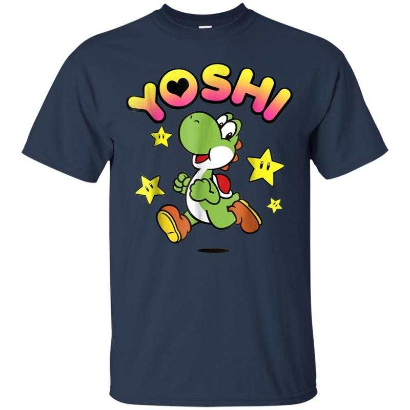 Nintendo Super Mario Yoshi Star Power Sprint Graphic T-shirt 1 » Cool Gifts for You - Mfamilygift Nintendo Super Mario Yoshi Star Power Sprint Graphic T-shirt 1