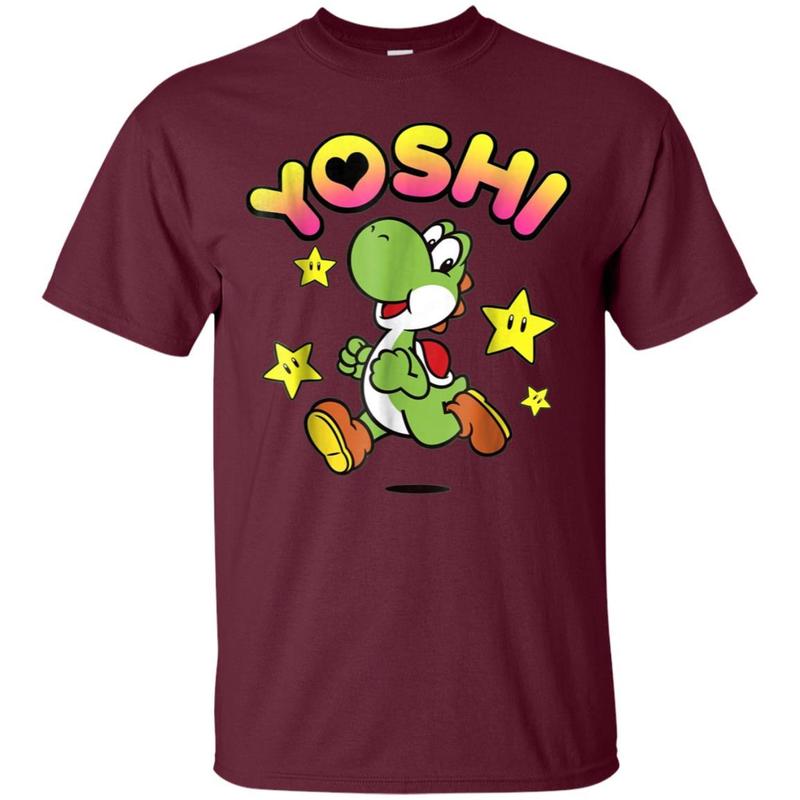 Nintendo Super Mario Yoshi Star Power Sprint Graphic T-shirt 2 » Cool Gifts for You - Mfamilygift Nintendo Super Mario Yoshi Star Power Sprint Graphic T-shirt 2